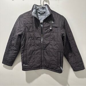 North Face Primaloft Stow Full Zip Boys Jacket Grey Size 10/12